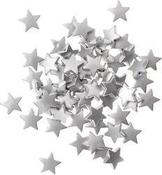 Dekorative Perlen Sterne Silber Diy 1,5cm 60 Stück