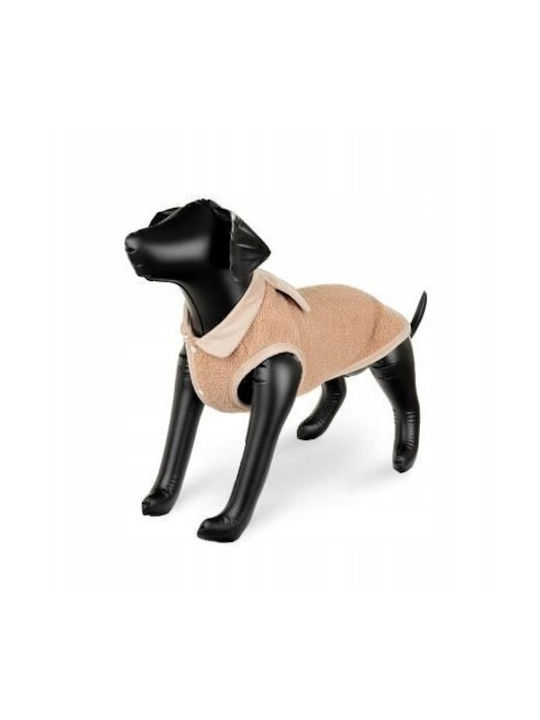 Dog Outfit Beige Insulated Size S 35