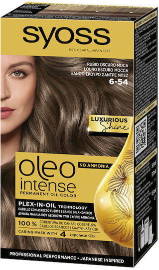 Syoss Oleo Intense Vopsea de Păr Fără Amoniac Mocha Brown