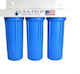 USA Tech Ufhp Triple Under Sink Water Filtration System Central Supply ½" Pipe Cross Section with Faucet WFI0455