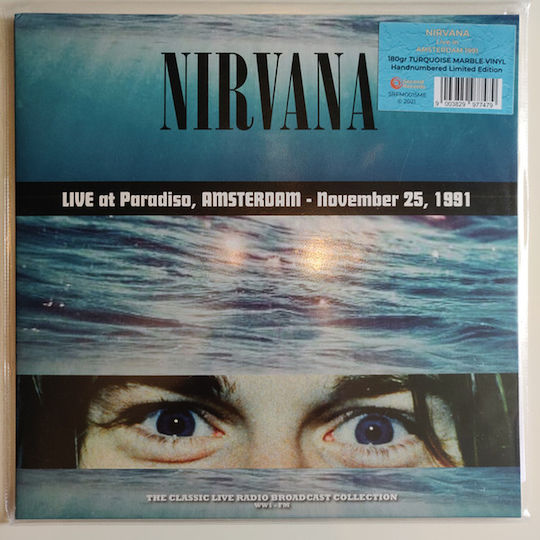 Nirvana Live At Paradiso Amsterdam 1991 Turquoise Marble 1 Vinyl