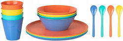 Set Farfurii Camping Nora Lollipop 16 Piese Koziol Set Farfurii Camping Nora Lollipop 16 Piese Koziol