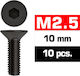 Șuruburi Cu Cap Plat Ultimate Racing M2.5x10mm ...