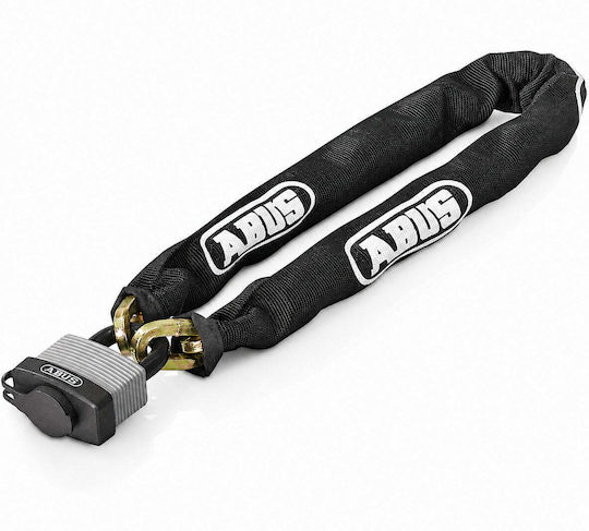 Abus Anti-theft Motorcycle Chain with Lock and Length 65cm Black Color