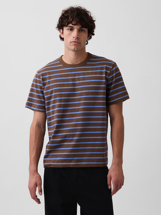 Herrenbluse Original Braune Streifen