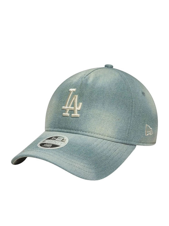 New Era La Dodgers Denim W 9twenty Adj Cap Pastel Blue