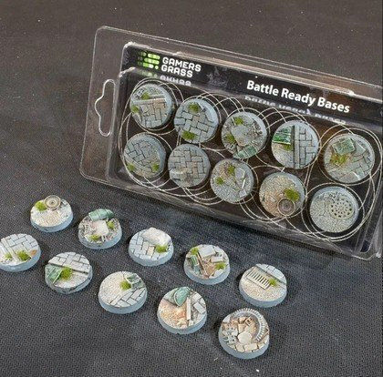 Gamers Grass Gamers Grass Bases Round Urban Warfare 25mm 10 Pcs