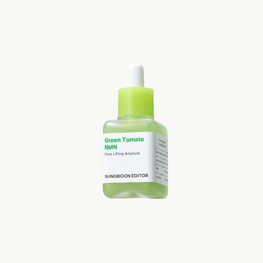 Sungboon Editor Green Tomato Pore Lifting Ampoule+ Moisturizing Ampoule Face Serum with Niacinamide & Hyaluronic Acid for Brightening & Nourishing 40ml