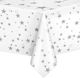 Tablecloth Silver Stars 137x274cm