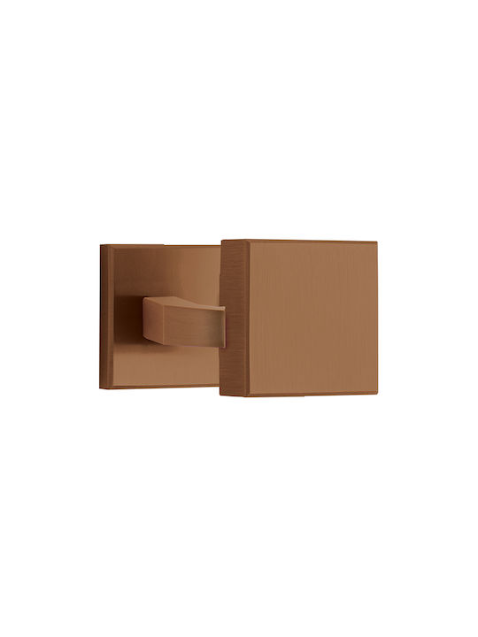 Zogometal Πόμολο Εξώπορτας με Ροζέτα Δεξί 3016 Copper Aged