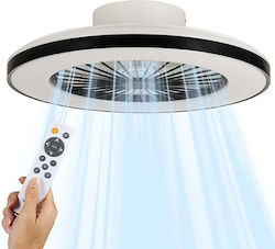 123led Πλαφονιέρα 48cm με Φως Μαύρη LDR06773