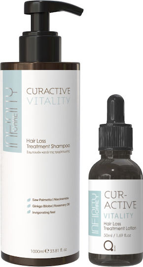 Infinity Care Curactive Vitality Σετ Θεραπείας Μαλλιών κατά της Τριχόπτωσης με Σαμπουάν & Λοσιόν 2τμχ