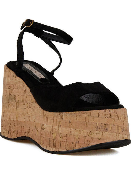 Silia D Women's Black Summer Platforms