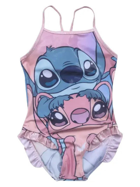 Disney Lilo Stitch Детски Костюм За Баня Една Част Розов