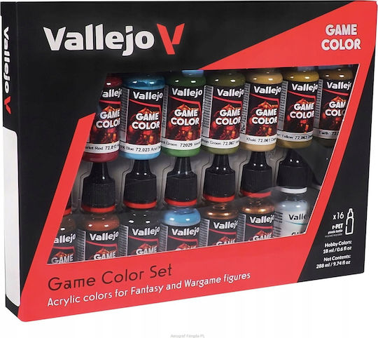 Acrylicos Vallejo Game Set Modellbau-Farben 18ml 8 Stück