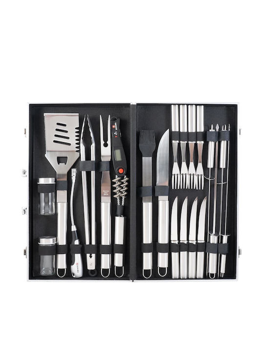 24-piece Grill Set Stainless Steel Zokura