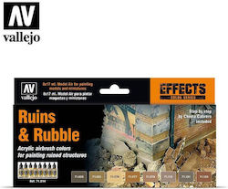 Acrylicos Vallejo Air Effects Σετ 17ml 8τμχ Acrylicos Vallejo Air Effects Σετ 17ml 8τμχ