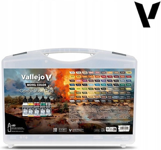 Acrylicos Vallejo Σετ Χρώματα Μοντελισμού 18ml 80τμχ