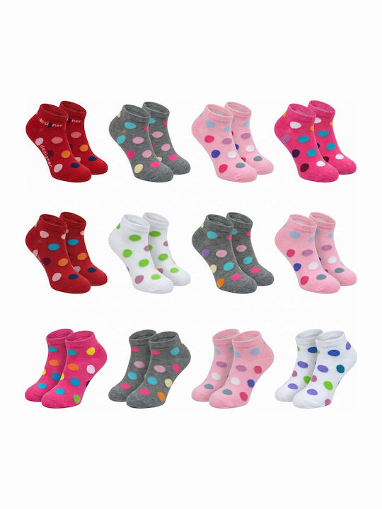 Design Socks Παιδικά Σοσόνια Πολύχρωμα 12 Ζευγάρια