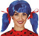 Blaue Ponytail Perücke Bänder 1 Stück