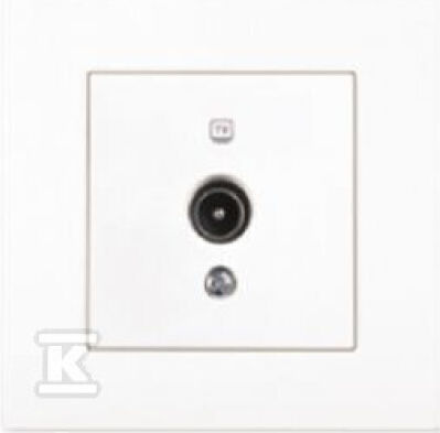 Karre TV-Antennensteckdose Endfarbe Weiß/90967010