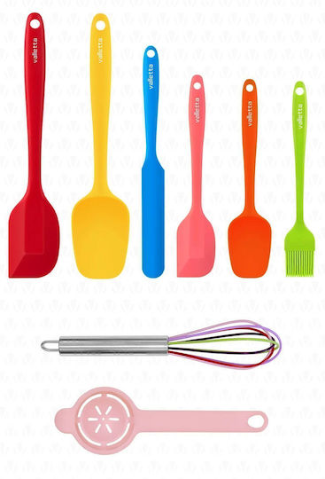 SteweHome Set De Ustensile De Servire Din Silicon 8 Bucăți Multicolor