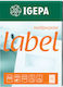 Igepa Self-adhesive Labels 100 Pcs 105x74 Mm