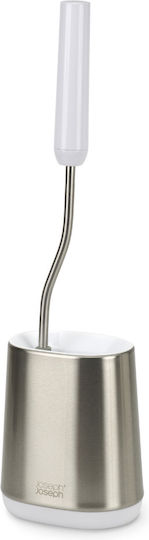 Joseph Joseph Duo Inox Silver Bathroom Toilet Brush