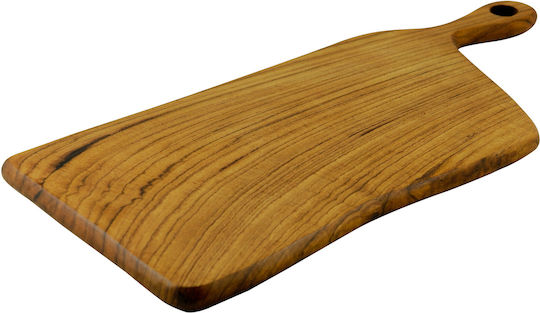 Χειροποίητη Ρακέτα Κοπής Teak, Από Τη Συλλογή "tropical" 45x20 Εκ.