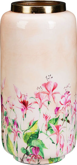 Vază Decorativă Metalică Roz 15x15xÎ30cm