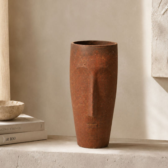 Dekorative Aluminiumvase Rote 9x9xH15cm