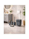SteweHome Set Accesorii Baie Plastic Gri 5 Bucăți