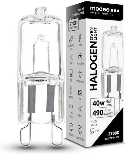 Modee Lighting Λαμπάκι Φούρνου 40W για Ντουί G9