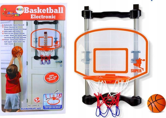 Lean Toys Παιδική Μπασκέτα Εσωτερικού χώρου Πόρτας με Μπάλα