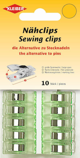 Nähklemmen Kleiber 70098 10 Stück Grüne