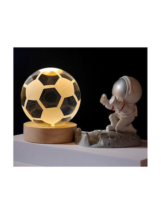 Decorative Table Lamp RGB Crystal Ball 8x6cm