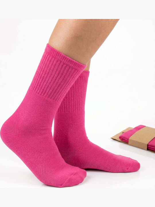 Dimi Socks Μπασκετικές Κάλτσες Φούξια 1 Ζεύγος