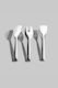 SteweHome Set of 3 Pieces Stainless Steel Cooking Utensils Grey