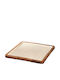 Decorative Square Wooden White Platter 30x30cm