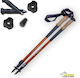 Alpin Telescopic Trekking Poles 2 Pieces Orange