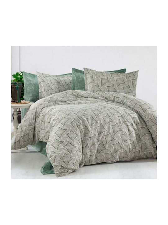 MayHome Σετ Σεντόνια King Size 280x240εκ. Γεωμετρικό (4τμχ)