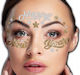 Crystal Stickers Face Happy New Year Gold Silver New Year’s Eve