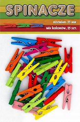 Holzhandwerksdekoration Verschiedene Designs oder Farben 25er Packung 2,5 cm