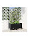 vidaXL Kunststoff Blumenkasten Schwarz 80x40x146cm