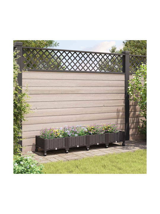vidaXL Kunststoff Blumenkasten Braune 160x40x29cm