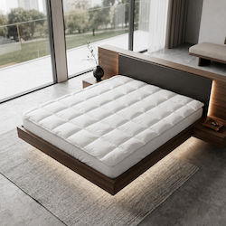 Alpha-Market Microfiber AN_02 Υπέρδιπλο Microfiber με Λάστιχα Εφαρμογής 160x200εκ.