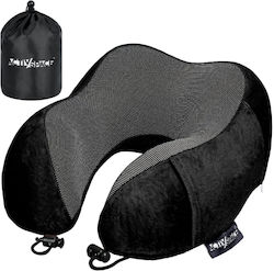 Activ Space Travel Pillow Memory Foam with Carry Case Black