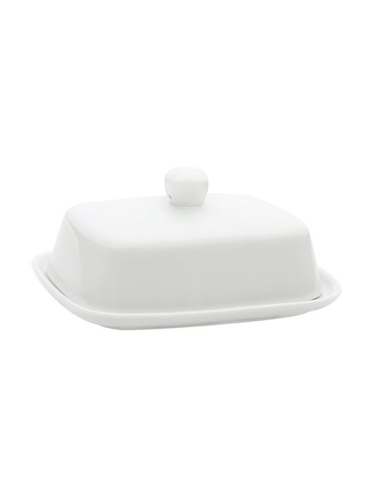 Belle Vous Set 2 Bucăți Vaze Utilizare Generală Cu Capac Ceramic Alb 13x16.4cm 2 Bucăți