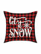 Ecarla Winter Christmas Pillowcase 45x45cm Let It Snow Pod122