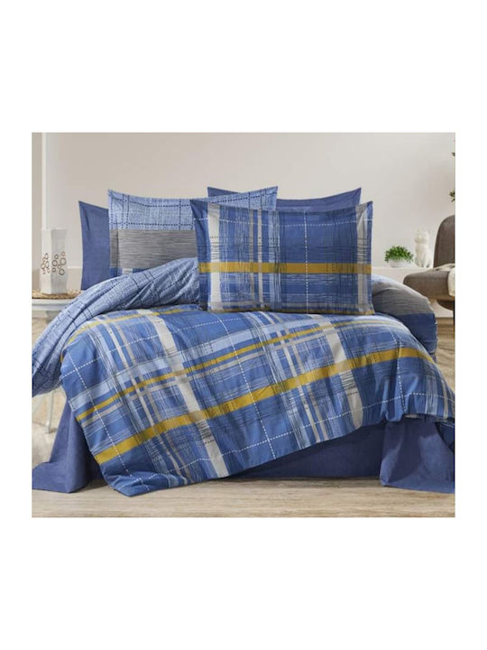 MayHome MayHome Coverlet Set Single Cotton & Polyester Geometric 160x240cm